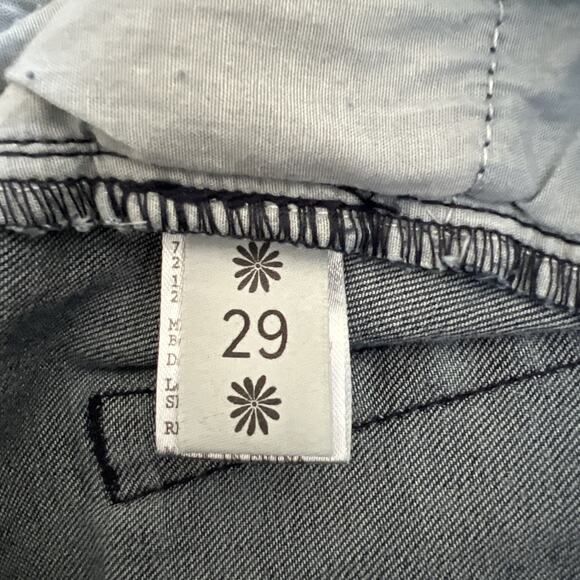 Mumu Blue Jeans 29 Blue Berkeley Zip Up Bells Dark Rainstorm Festival Hippie - Picture 6 of 11